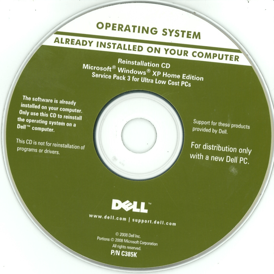Dell WIndows XP ULCPC HOME SP3 Dell Free Download, Borrow, and